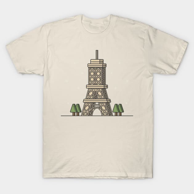 Paris - Eiffel Tower T-Shirt by Stevectors